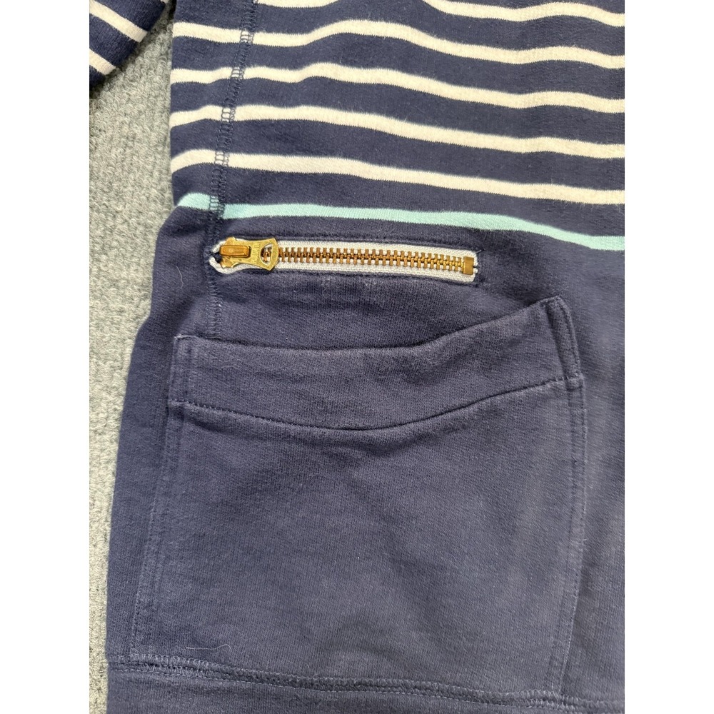 Paul Smith Sweater Mens Large Blue Striped Snap Cardigan Pockets Cotton - Picture 3 of 12